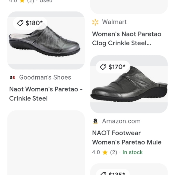 New Naot Paretao crinkle steel leather sandals - Picture 12 of 12